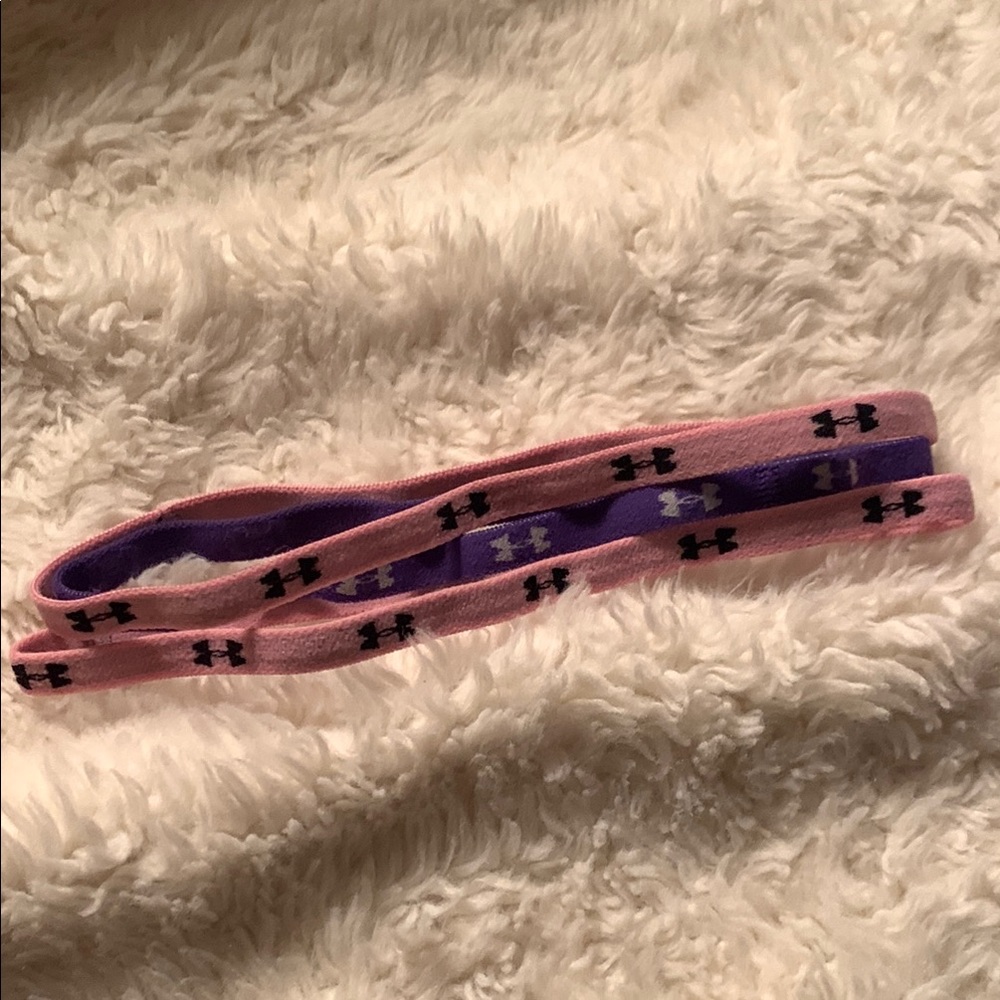 Under Armour Pink and Purple Elastic Headbands